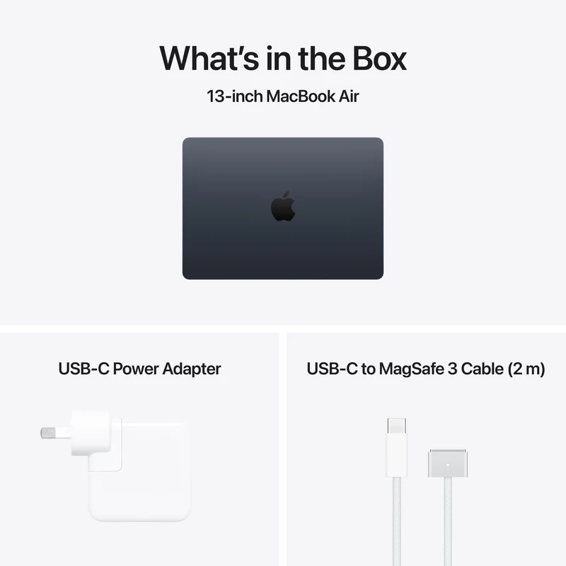 Apple MacBook Air 13" M5 chip 10-core CPU, 10-core GPU 16GB 1TB - Midnight