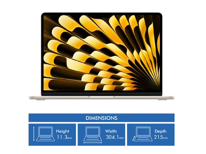 Apple MacBook Air 13" M5 chip 10-core CPU, 10-core GPU 24GB 1TB - Starlight