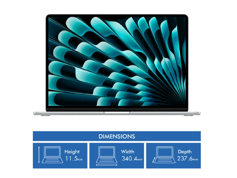 Apple MacBook Air 15" M5 chip 10-core CPU, 10-core GPU 16GB 512GB - Silver