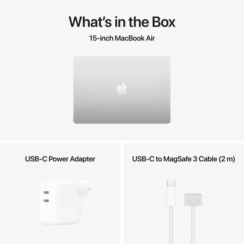 Apple MacBook Air 15" M5 chip 10-core CPU, 10-core GPU 16GB 1TB - Silver