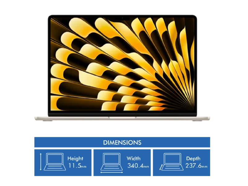 Apple MacBook Air 15" M5 chip 10-core CPU, 10-core GPU 16GB 512GB - Starlight