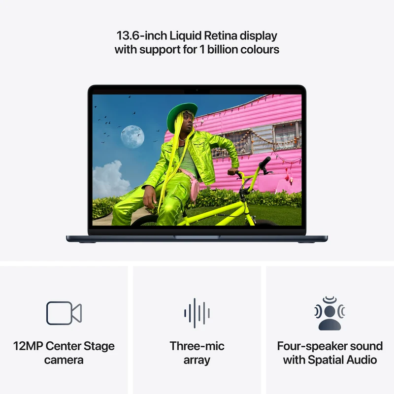 Apple MacBook Air 13" M5 chip 10-core CPU, 8-core GPU 16GB 512GB - Midnight