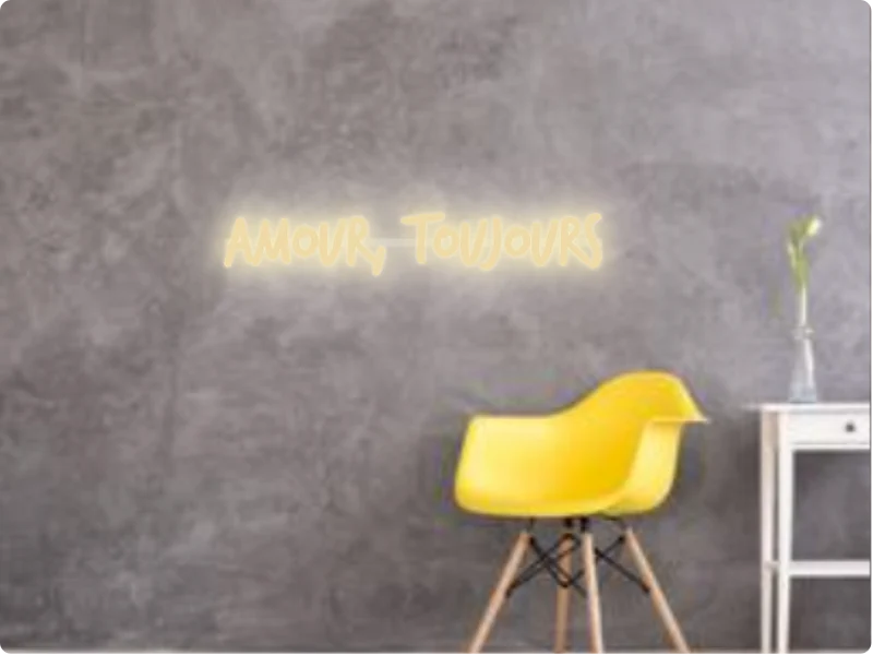 Custom text: Amour, toujours