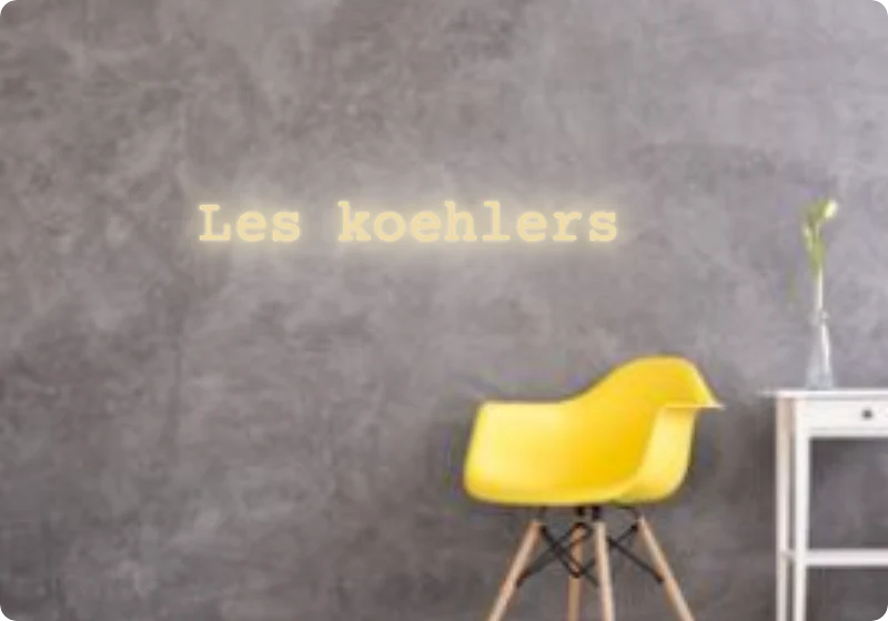 Custom text: Les koehlers