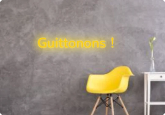 Custom text: Guittonons !