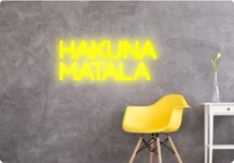 Custom text: HAKUNA MATALA