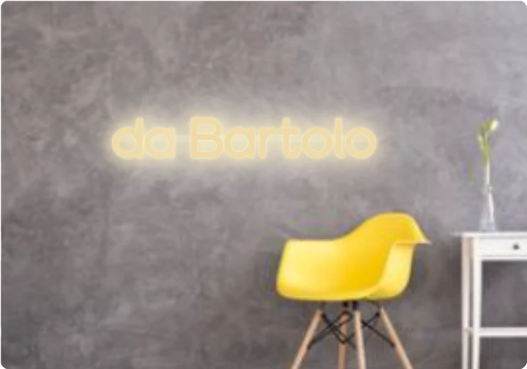 Custom text: da Bartolo