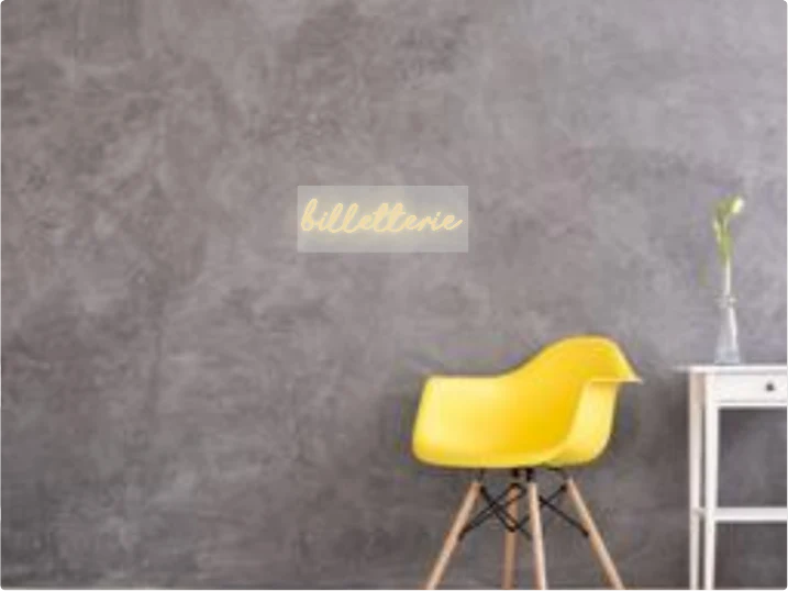 Custom text: billetterie