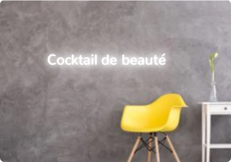 Custom text: Cocktail de beauté