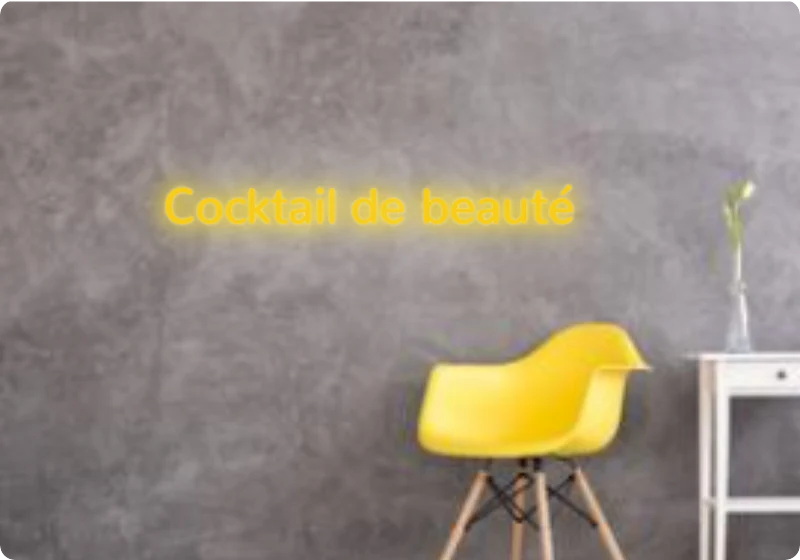 Custom text: Cocktail de beauté