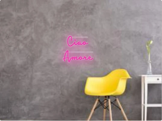 Custom text: Ciao Amore