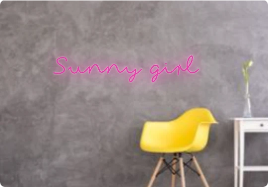 Custom text: Sunny girl