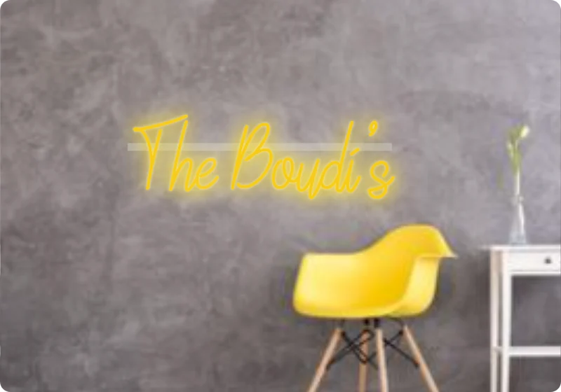 Custom text: The Boudi's