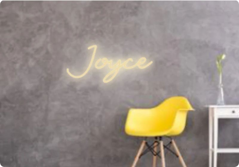 Custom text: Joyce
