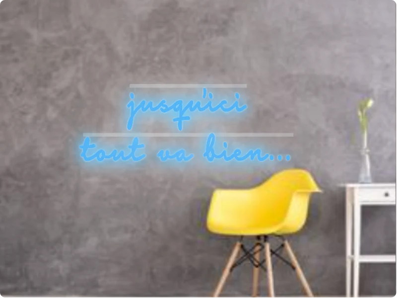 Custom text: jusqu'ici tout va bien...