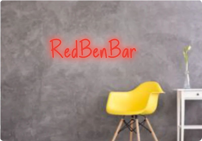 Custom text: RedBenBar