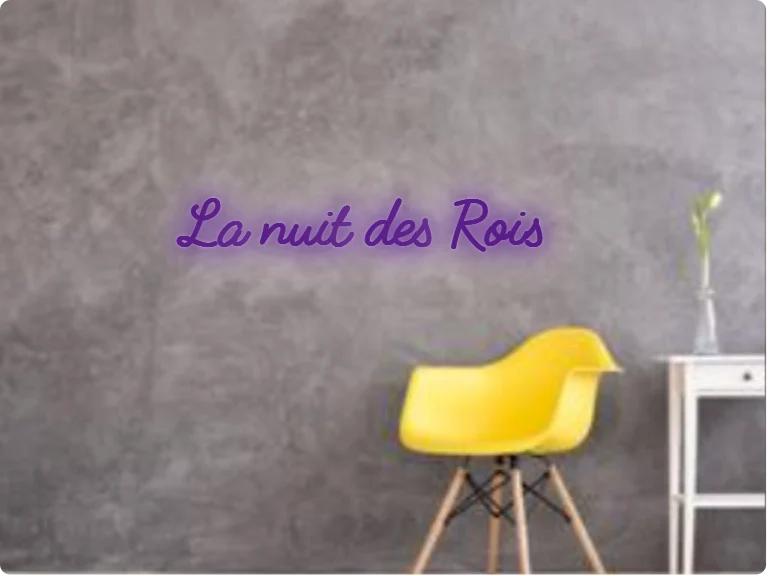 Custom text: La nuit des Rois