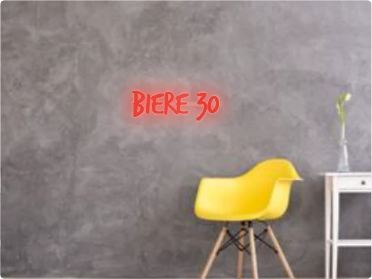 Custom text: BIERE 30