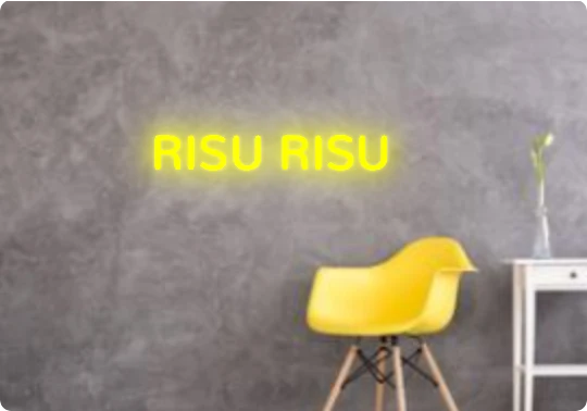 Custom text: RISU RISU