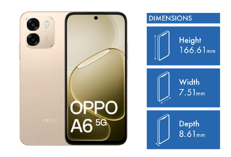 OPPO A6 5G Aurora Gold