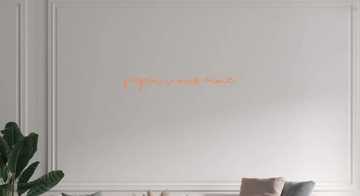Custom text: Papin vous aime