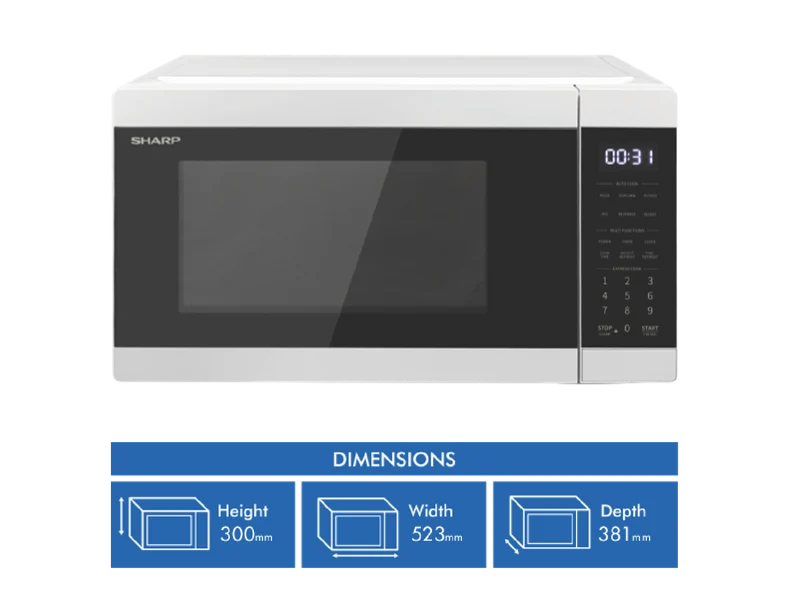 Sharp 31L 1000W Microwave White