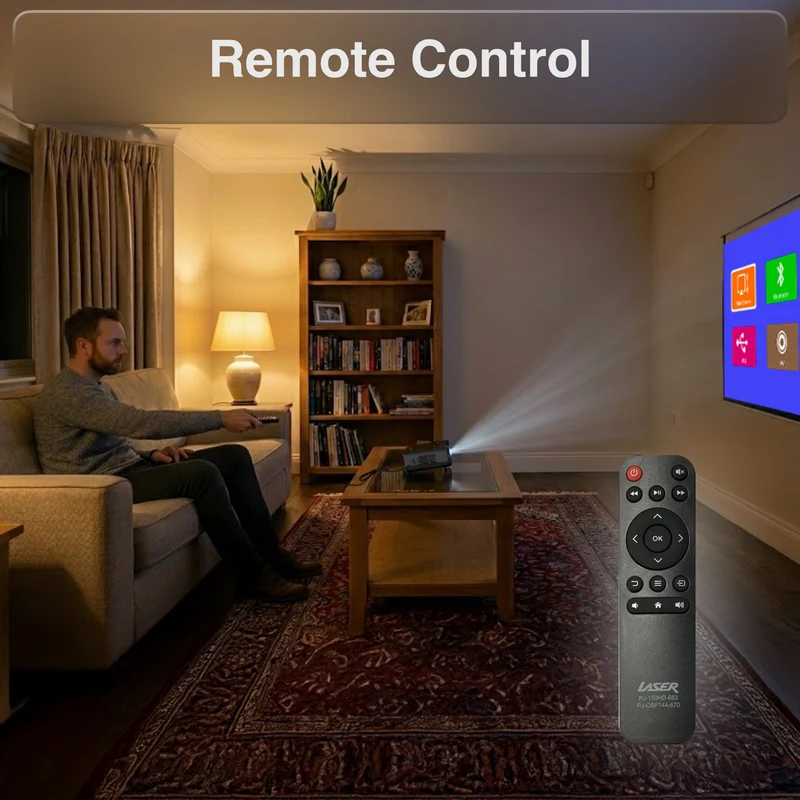 Laser 720P LED Projector with 150ANSI lumen Black