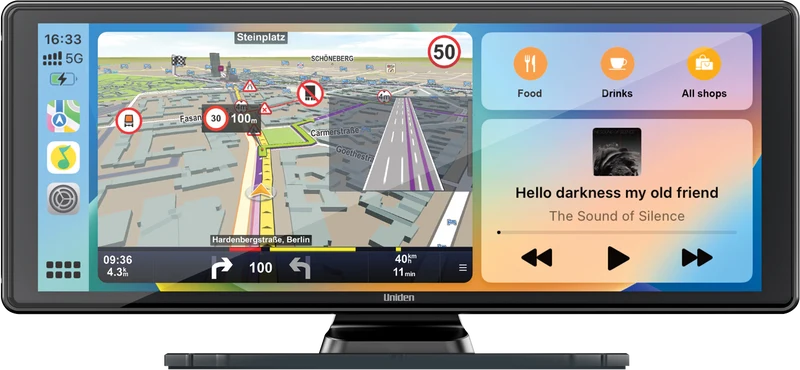 Uniden iGO PLAY 10+ Wireless Apple CarPlay/Android Auto Screen