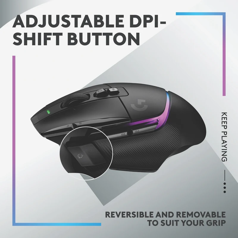Logitech G502X Plus Gaming Wireless Mouse - Black