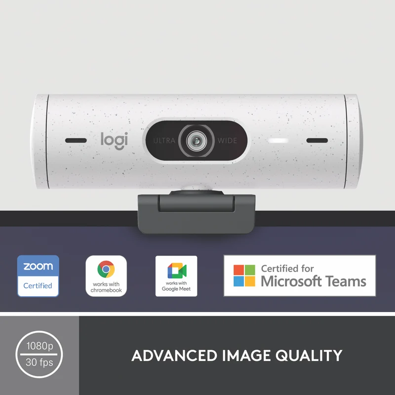 Logitech BRIO 500 Full HD 1080p webcam (White)