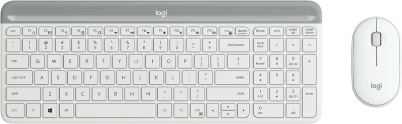Logitech MK470 Slim Wireless Combo - White