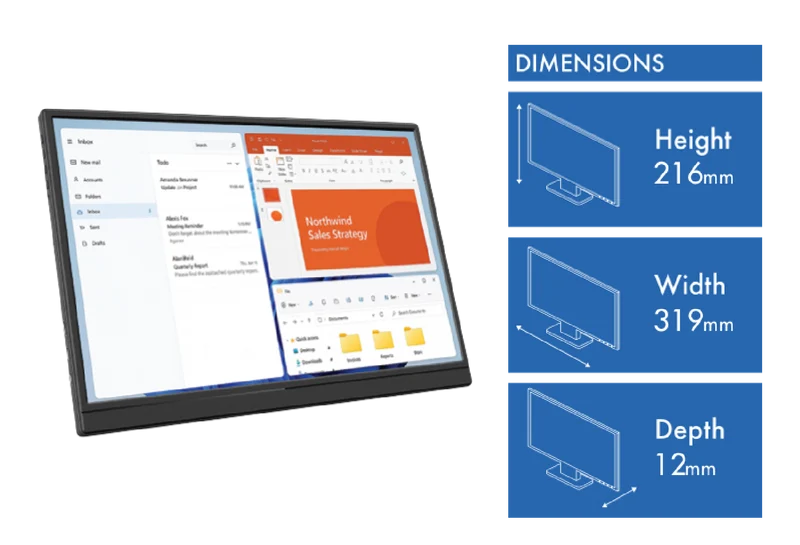 Laser 14" Portable Monitor