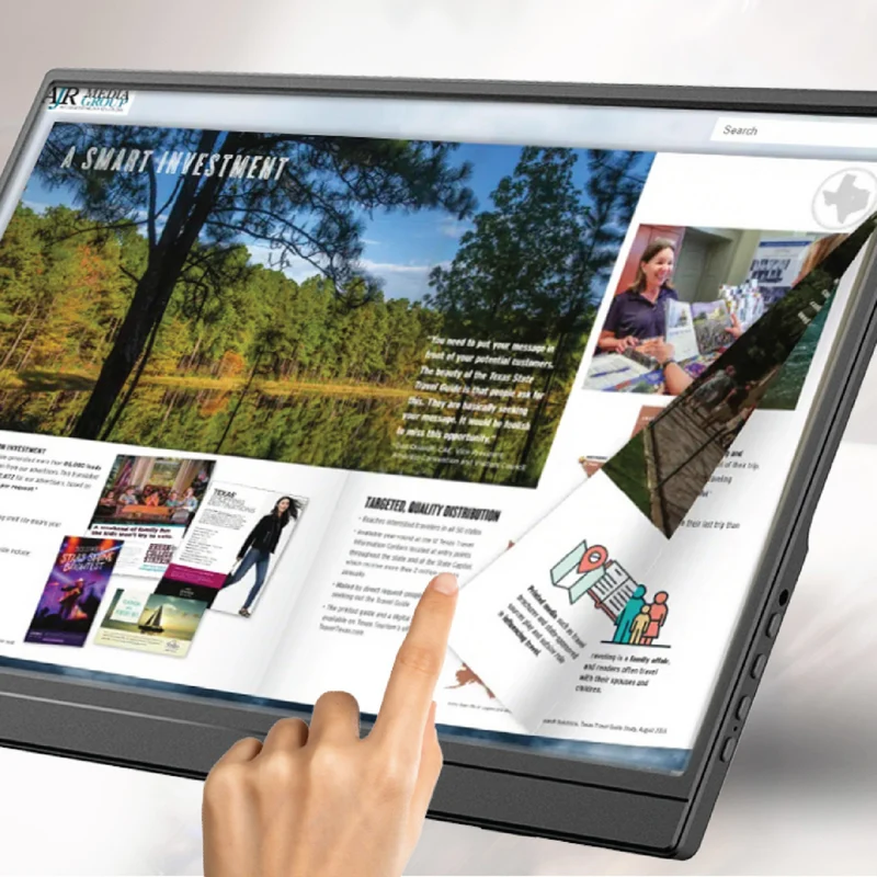 Laser 15.6" Portable Monitor with touch screen