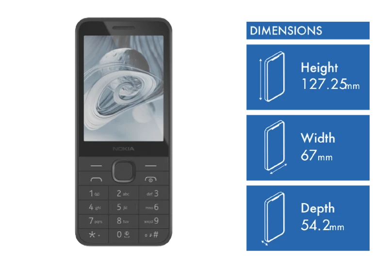 Nokia 215 4G Charcoal