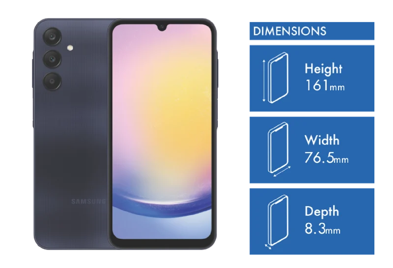 Samsung Galaxy A25 5G 128GB Blue Black