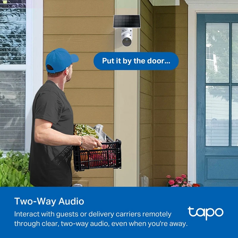 TP-LINK 2K 3MP Solar-Powered Security Camera (2 Pack)