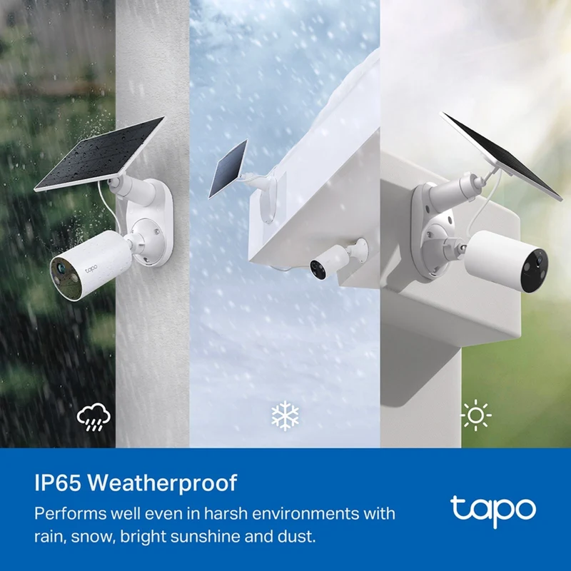 TP-LINK 2K 3MP Solar-Powered Security Camera (2 Pack)