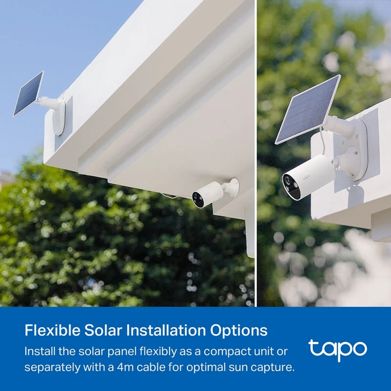TP-LINK 2K 3MP Solar-Powered Security Camera (2 Pack)