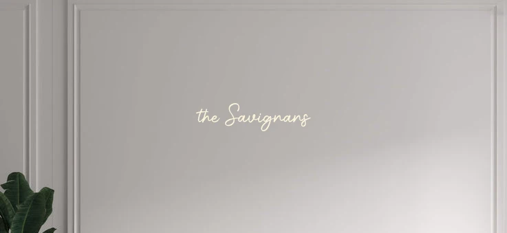 Custom text: the Savignans