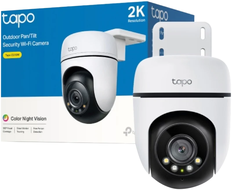 TP-LINK 2K Outdoor Pan/Tilt Security Wi-Fi Camera (2-pack)