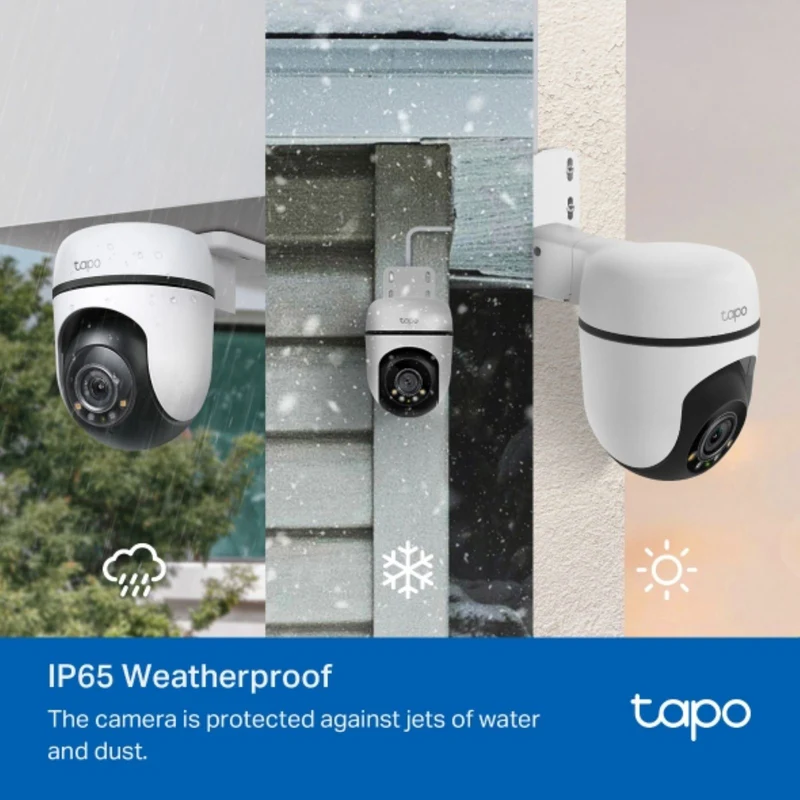 TP-LINK 2K Outdoor Pan/Tilt Security Wi-Fi Camera (2-pack)