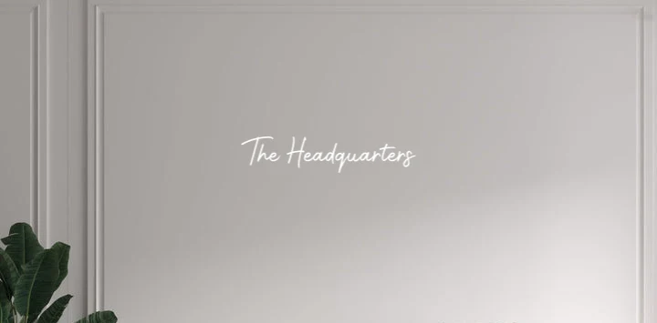 Custom text: The Headquarters