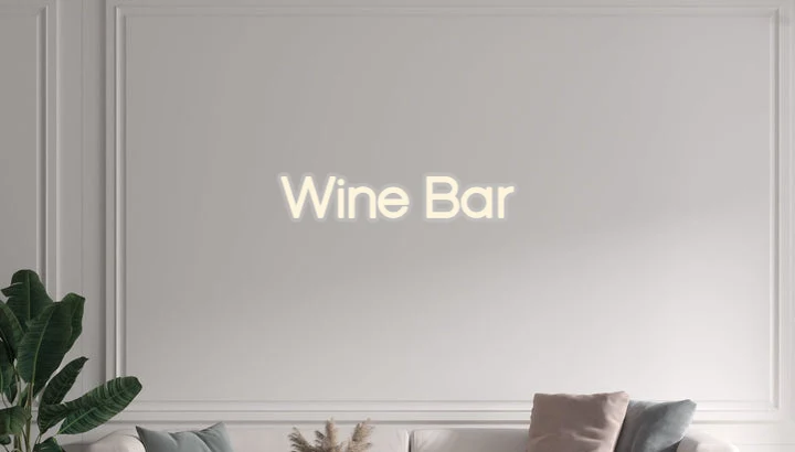 Custom text: Wine Bar