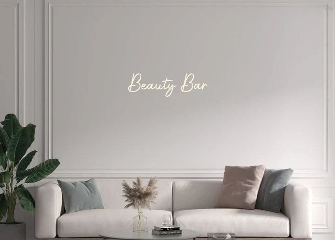 Custom text: Beauty Bar