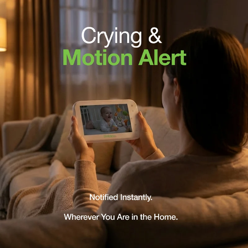 Uniden 4.3 Full HD Colour Baby Monitor with Clamp Camera