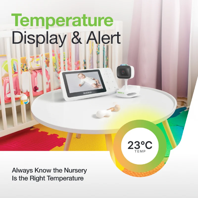 Uniden 4.3 Full HD Colour Baby Monitor with Clamp Camera