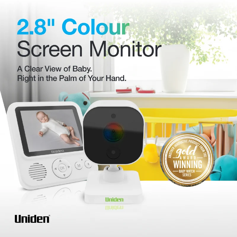 Uniden 2.8" Colour Display Baby Monitor