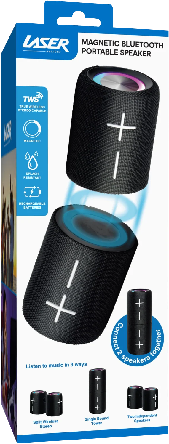 Laser Magnetic Portable Speaker
