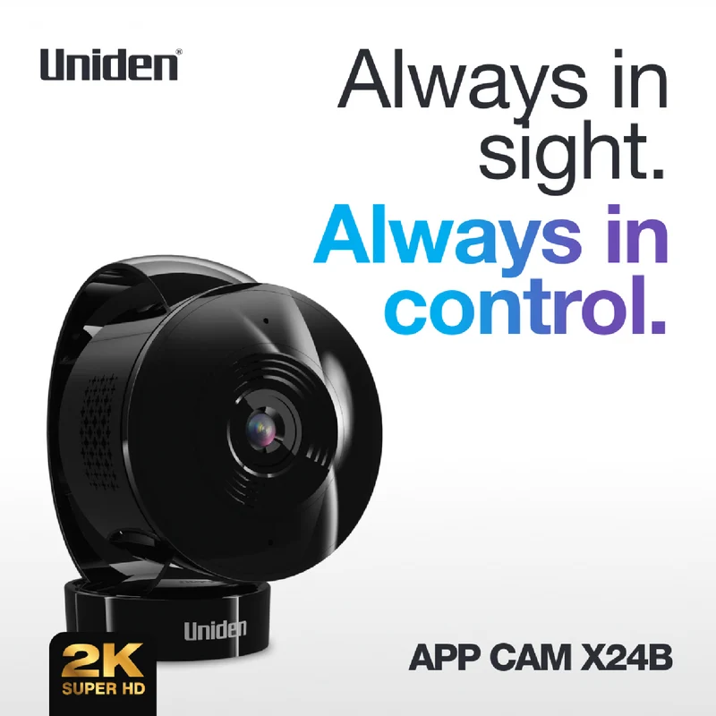 Uniden 2K Indoor Camera (Black)