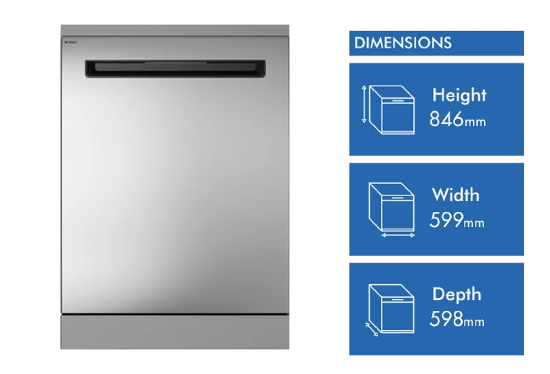 ASKO Freestanding Dishwasher, Stainless Steel